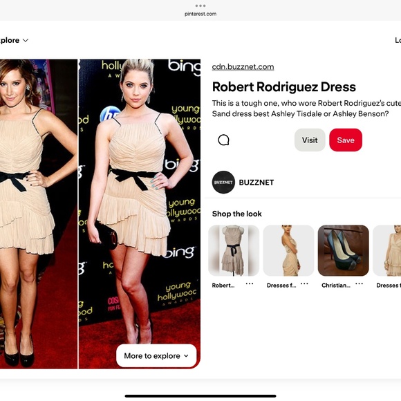 Vintage Cocktail mini dress NWT Robert Rodriguez - Picture 5 of 5